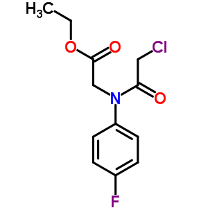 Ethyl [(chloroacetyl)(4-fluorophenyl)amino]acetate Structure,60145-88-2Structure