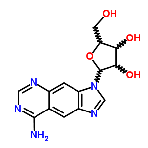 3H-imidazo[4,5-g]quinazolin-8-amine,3-b-d-ribofuranosyl- Structure,60189-62-0Structure