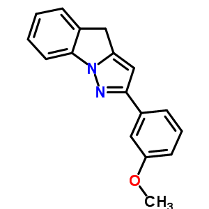 2-(3-Methoxyphenyl)-4h-pyrazolo[1,5-a]indole Structure,60230-73-1Structure