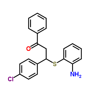 3-(2-Aminophenyl)sulfanyl-3-(4-chlorophenyl)-1-phenyl-propan-1-one Structure,60246-71-1Structure