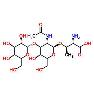 3-{[3-Acetamido-5-hydroxy-6-(hydroxymethyl)-4-{[3,4,5-trihydroxy-6-(hydroxymethyl)tetrahydro-2h-pyran-2-yl]oxy}tetrahydro-2h-pyran-2-yl]oxy}-2-aminobutanoic acid Structure,60280-58-2Structure