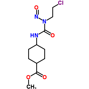 4α-[3-(2-chloroethyl)-3-nitrosoureido]-1α-cyclohexanecarboxylic acid methyl ester Structure,60285-32-7Structure