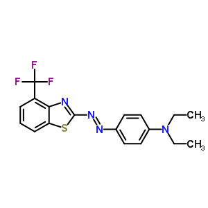 N,n-diethyl-4-[[4-(trifluoromethyl)benzothiazol-2-yl ]azo]benzenamine Structure,60388-24-1Structure