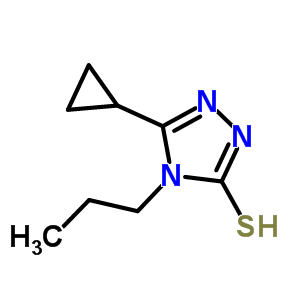 5-Cyclopropyl-4-propyl-4H-1,2,4-triazole-3-thiol Structure,603981-93-7Structure