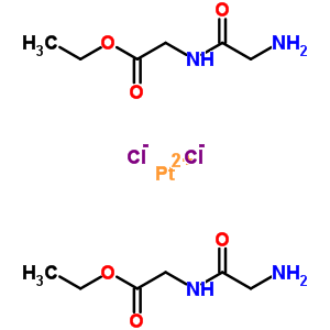 Dichlorobis(glycylglycine ethyl ester)platinum (ii) Structure,60426-60-0Structure