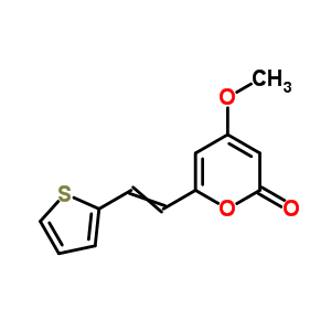 2H-pyran-2-one,4-methoxy-6-[2-(2-thienyl)ethenyl]- Structure,60427-80-7Structure