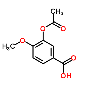 3-(Acetyloxy)-4-methoxybenzoic acid Structure,60444-56-6Structure