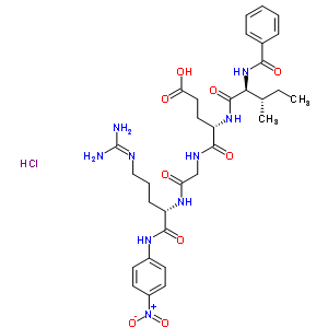 N-benzoyl-ile-glu-gly-arg 4-nitroanilide hydrochloride Structure,60457-00-3Structure