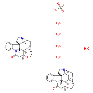 Strychnine sulfate pentahydrate Structure,60491-10-3Structure