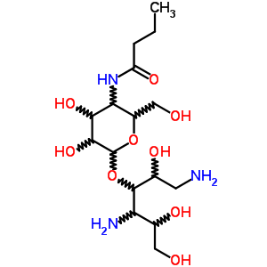 1,4-Diamino-1,4-dideoxy-3-o-(4-deoxy-4-butyrylamino-alpha-d-glucopyranosyl)-d-glucitol Structure,60534-69-2Structure