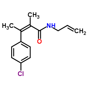 (Z)-n-allyl-4-chloro-α,β-dimethylcinnamamide Structure,60548-49-4Structure