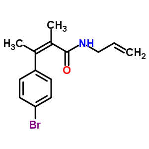 (Z)-n-allyl-4-bromo-α,β-dimethylcinnamamide Structure,60548-50-7Structure