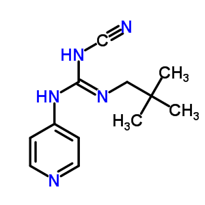 2-Cyano-1-neopentyl-3-(4-pyridyl)guanidine Structure,60560-39-6Structure