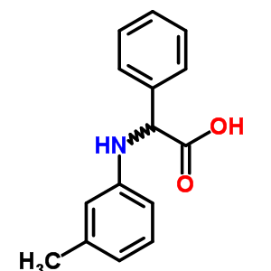 2-[(3-Methylphenyl)amino]-2-phenyl-acetic acid Structure,60561-71-9Structure