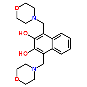 2,3-Naphthalenediol,1,4-bis(4-morpholinylmethyl)- Structure,60672-15-3Structure