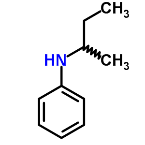 Benzenamine, n-(1-methylpropyl)- Structure,6068-69-5Structure