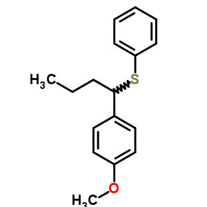 1-Methoxy-4-[1-(phenylthio)butyl ]benzene Structure,60702-17-2Structure