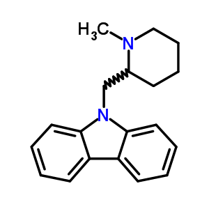 9-(1-Methyl-2-piperidylmethyl)-9h-carbazole Structure,60706-49-2Structure