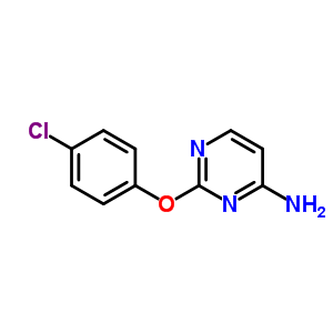 4-Pyrimidinamine,2-(4-chlorophenoxy)- Structure,60722-64-7Structure