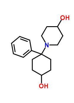 4’-(4-Hydroxypiperidino)-4-phenylcyclohexanol Structure,60756-84-5Structure