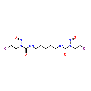 1,1’-Pentamethylenebis[3-(2-chloroethyl)-3-nitrosourea] Structure,60784-44-3Structure