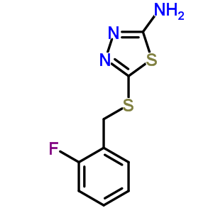 5-(2-Fluoro-benzylsulfanyl)-[1,3,4]thiadiazol-2-ylamine Structure,6080-36-0Structure