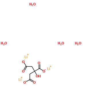 Lithium citrate tetrahydrate Structure,6080-58-6Structure