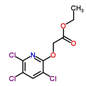 Acetic acid,(3,5,6-trichloro-2-pyridinyl)oxy-,ethyl ester Structure,60825-27-6Structure