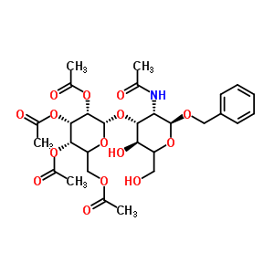 Benzyl 2-acetamido-2-deoxy-3-o-(2,3,4,6-tetra-o-acetyl-beta-d-galactopyranosyl)-alpha-d-glucopyranoside Structure,60831-31-4Structure