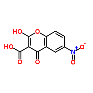 4-Hydroxy-6-(hydroxy(oxido)amino)-2-oxo-2h-chromene-3-carboxylic acid Structure,6087-65-6Structure