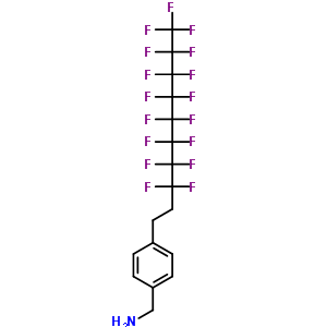 1-[4-(3,3,4,4,5,5,6,6,7,7,8,8,9,9,10,10,10-Heptadecafluorodecyl)phenyl]methanamine Structure,609816-23-1Structure