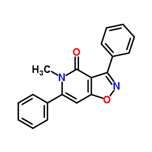 3,6-Diphenyl-5-methylisoxazolo(4,5-c)-pyridin-4(5h)-one Structure,60986-80-3Structure