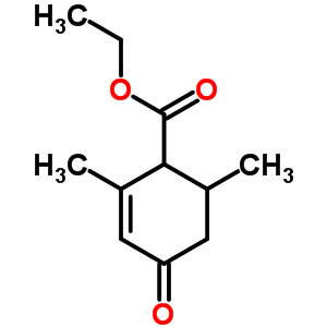 Ethyl 2,6-dimethyl-4-oxo-2-cyclohexene-1-carboxylate Structure,6102-15-4Structure