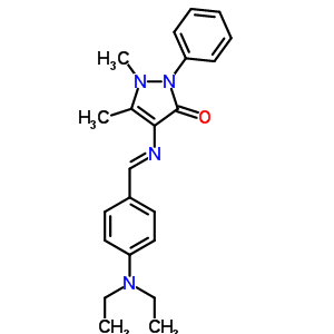 4-(4-(Diethylamino)benzylideneamino)antipyrine Structure,61098-09-7Structure