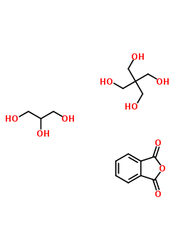 1,3-Isobenzofurandione, polymer with 2,2-bis(hydroxymethyl)-1,3-propanediol and 1,2,3-propanetriol Structure,61215-87-0Structure