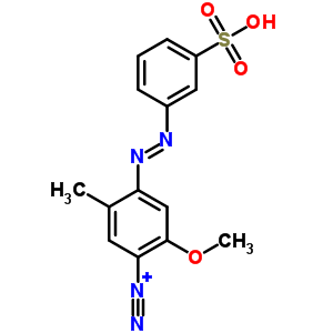 2-Methoxy-5-methyl-4-[(3-sulfophenyl)azo]benzenediazonium Structure,61290-30-0Structure