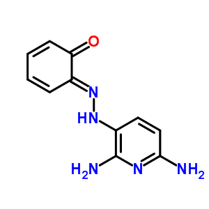 Phenol ,2-((2,6-diamino-3-pyridinyl)azo)- Structure,61294-34-6Structure