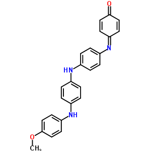 4-[[4-[[4-[(4-Methoxyphenyl)amino]phenyl ]amino]phenyl ]imino]-2,5-cyclohexadien-1-one Structure,61318-58-9Structure