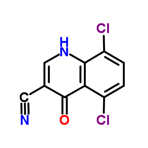 5,8-Dichloro-4-hydroxy-3-quinolinecarbonitrile Structure,61338-26-9Structure