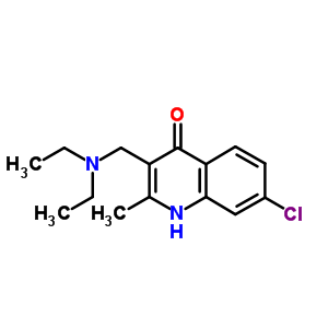 7-Chloro-3-(diethylaminomethyl)-2-methyl-1h-quinolin-4-one Structure,61342-96-9Structure