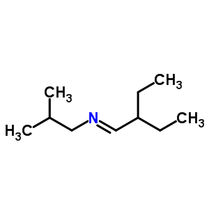 N-(2-ethylbutylidene)-2-methyl-1-propanamine Structure,61385-78-2Structure