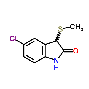 5-Chloro-3-methylsulfanyl-1,3-dihydroindol-2-one Structure,61394-53-4Structure