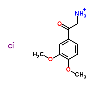 2-(3,4-Dimethoxy-phenyl)-2-oxo-ethyl-ammonium, chloride Structure,61416-34-0Structure