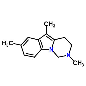 2,5,7-Trimethyl-1,2,3,4-tetrahydropyrimido[1,6-a]indole Structure,61467-28-5Structure