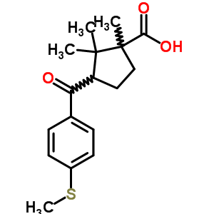 3-Thioanisoyl-1,2,2-trimethylcyclopentane-1-carboxylic acid Structure,61469-03-2Structure