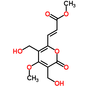 (E)-3-[3,5-bis(hydroxymethyl)-4-methoxy-2-oxo-2h-pyran-6-yl ]propenoic acid methyl ester Structure,61486-68-8Structure