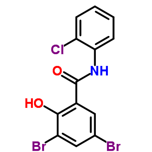 3,5-Dibromo-n-(2-chlorophenyl)-2-hydroxy-benzamide Structure,6149-60-6Structure