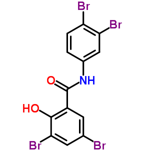 Benzamide,3,5-dibromo-n-(3,4-dibromophenyl)-2-hydroxy- Structure,6149-63-9Structure