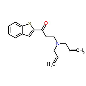 2-(3-(Diallylamino)propionyl)benzothiophene Structure,61508-29-0Structure