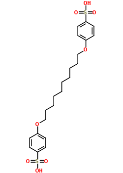 4-[10-(4-Sulfophenoxy)decoxy]benzenesulfonic acid Structure,61575-12-0Structure